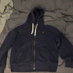 Men's Navy Blue Hoodie Jacket